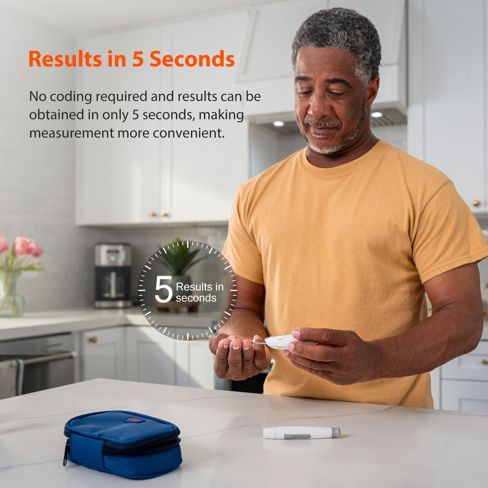 iHealth Gluco+ Wireless Smart Blood Glucose Monitor Kit with Free App, 10 Glucometer Strips, 10 Lancets, 1 Blood Sugar Monitor, 1 Lancing Device, Portable Diabetes Testing Kit for Home Use - Image 2