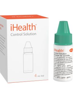 iHealth Control Solution for Blood Glucose Testing – Compatible with BG5S100 Gluco+ & Acacia Glucose Meters, 4mL Vial for Accurate Results