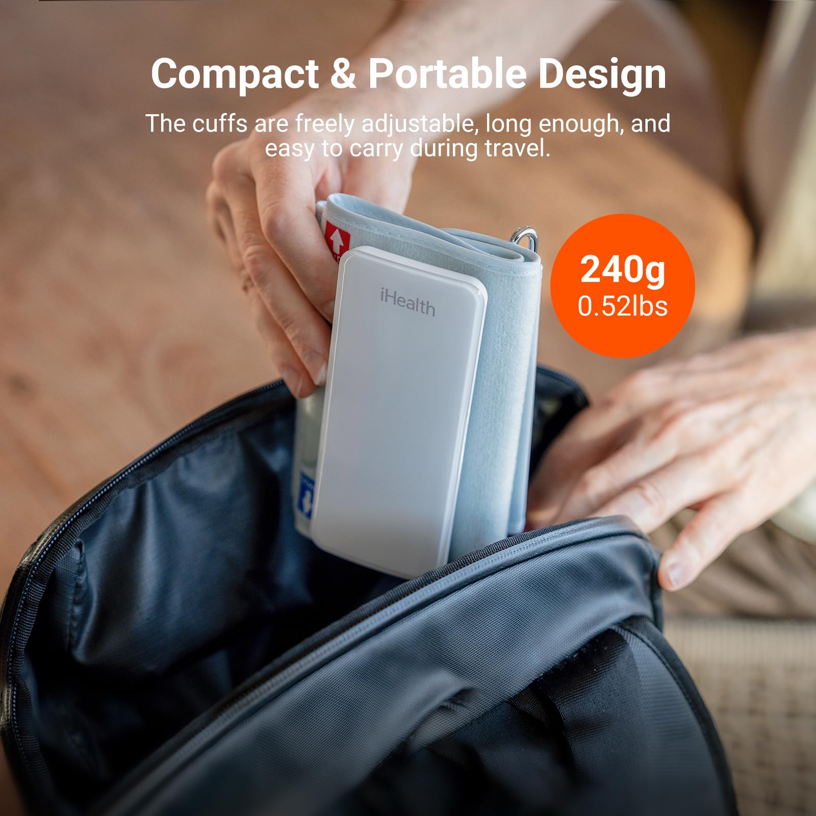 iHealth Neo Wireless Blood Pressure Monitor, Upper Arm Cuff, Bluetooth Blood Pressure Machine, Ultra-Thin & Portable, App-Enabled for iOS & Android - Image 4