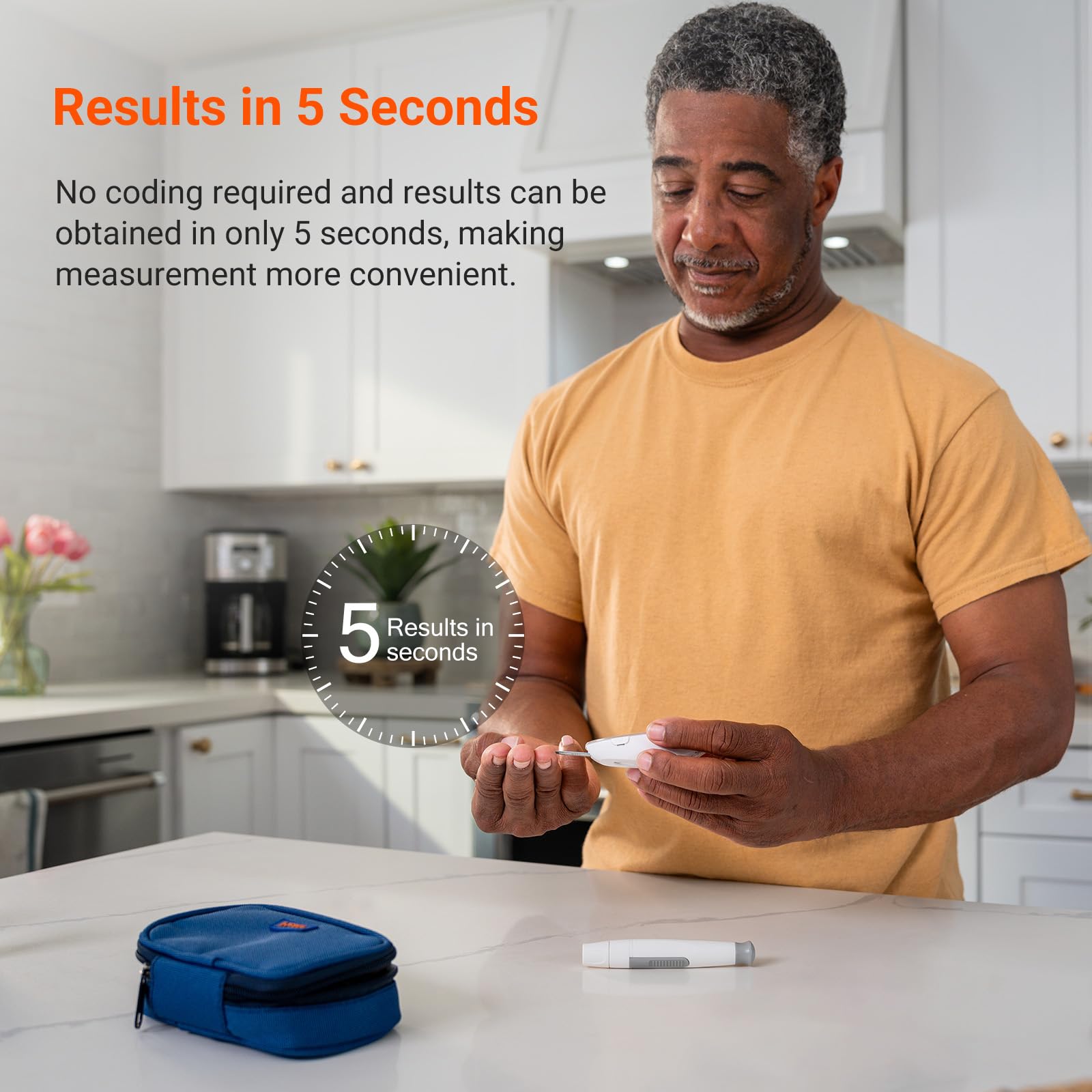 iHealth Gluco+ Wireless Smart Blood Glucose Monitor Kit with Free App, 100 Glucometer Strips, 100 Lancets, 1 Blood Sugar Monitor, 1 Lancing Device, Portable Diabetes Testing Kit for Home Use - Image 4