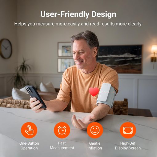 iHealth Neo Wireless Blood Pressure Monitor, Upper Arm Cuff, Bluetooth Blood Pressure Machine, Ultra-Thin & Portable, App-Enabled for iOS & Android - Image 7